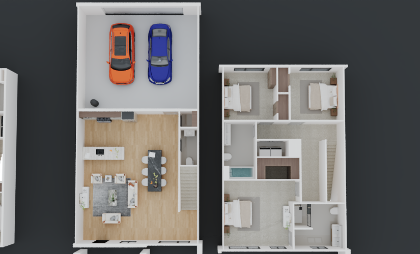Northview (3241) - 3 bedroom floorplan layout with 2.5 bathrooms and 1598 square feet